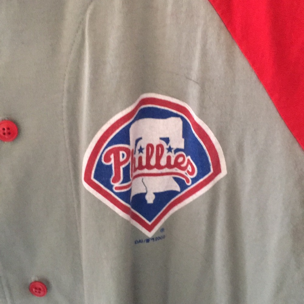 Phillies button up shirt slightly worn very nice